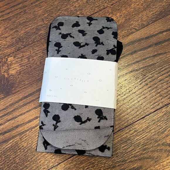 NWT Anthropologie Tintoretta Floral Tights Small/Medium - Picture 1 of 2